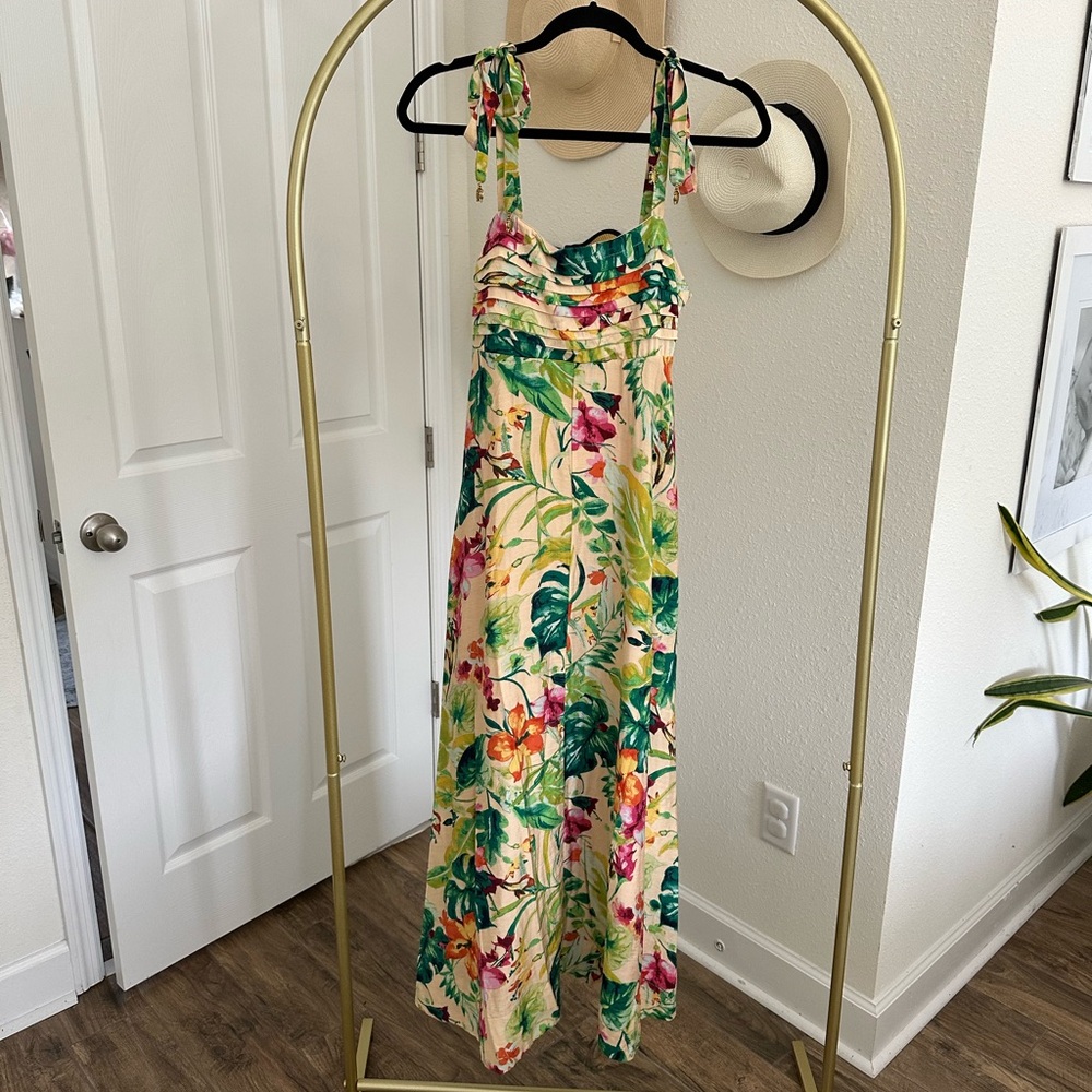 Taylor Tropical Resort Maxi Strappy Dress
